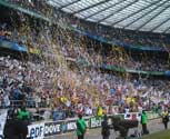 Streamer special effects at the Heineken Cup Final